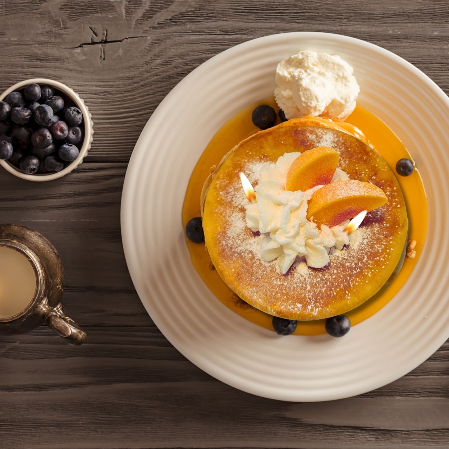 Cafe Delights Peach Pancakes Scented Soy Wax Candle