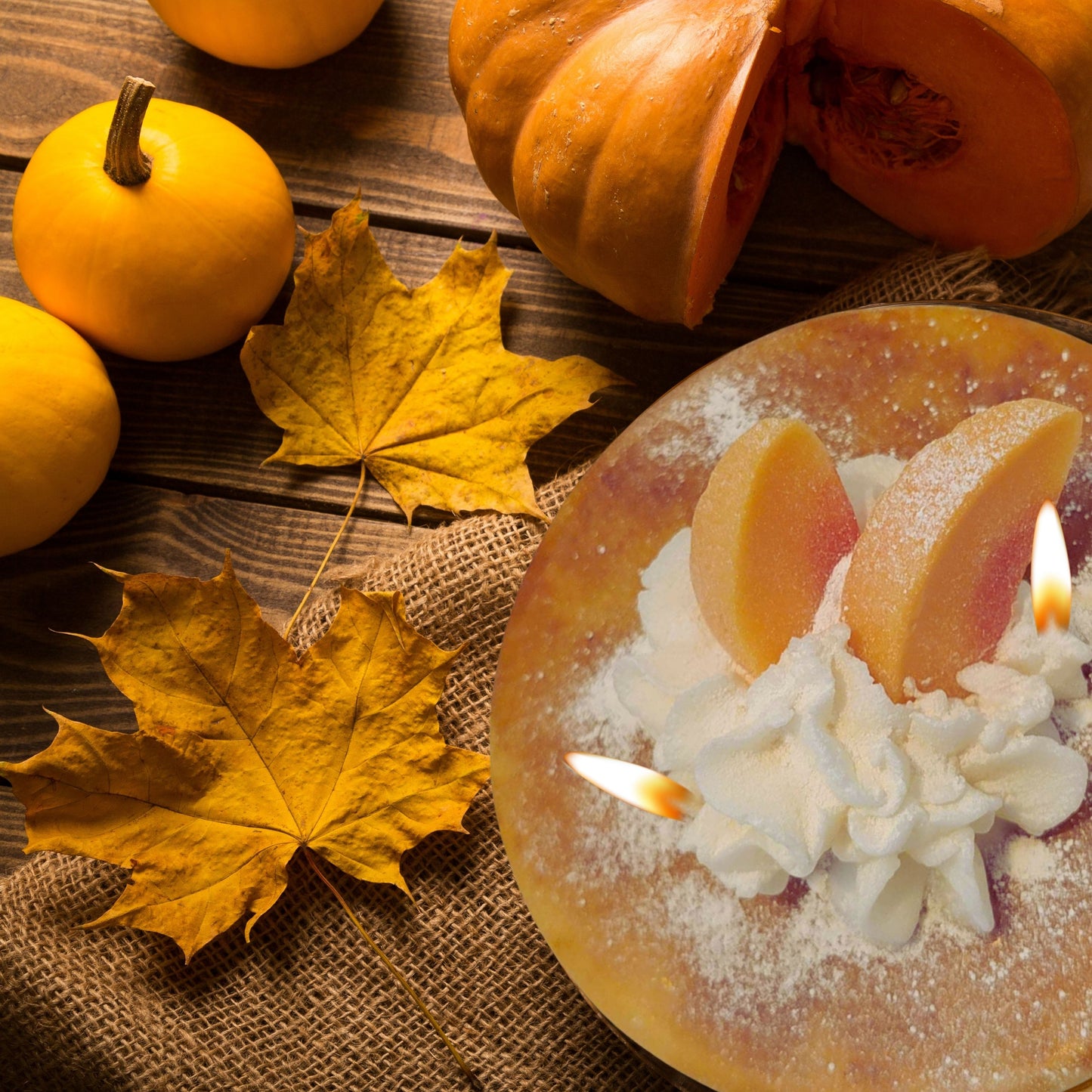 Cafe Delights Peach Pancakes Scented Soy Wax Candle