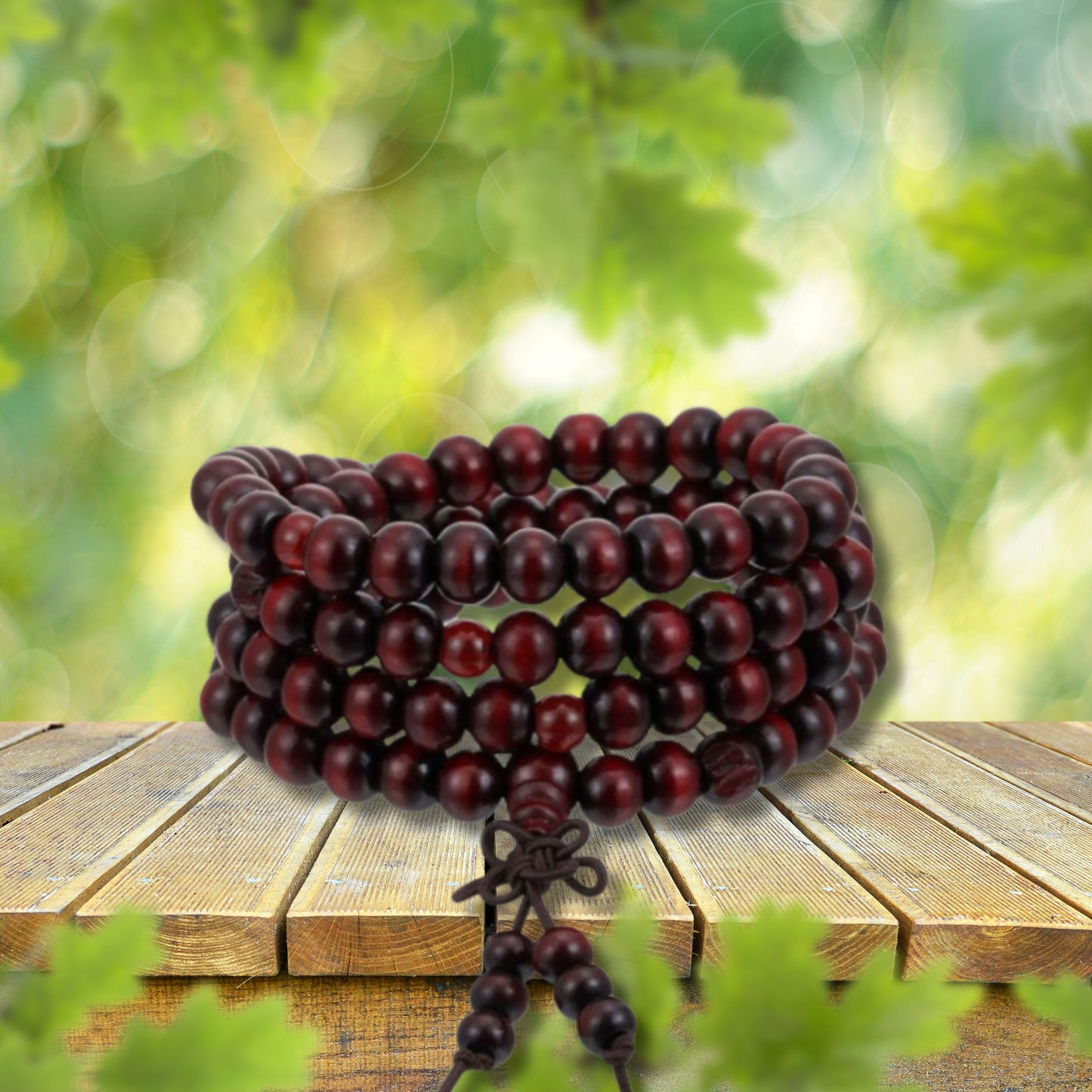 Natural Brown Sandalwood Healing Bracelet Necklace