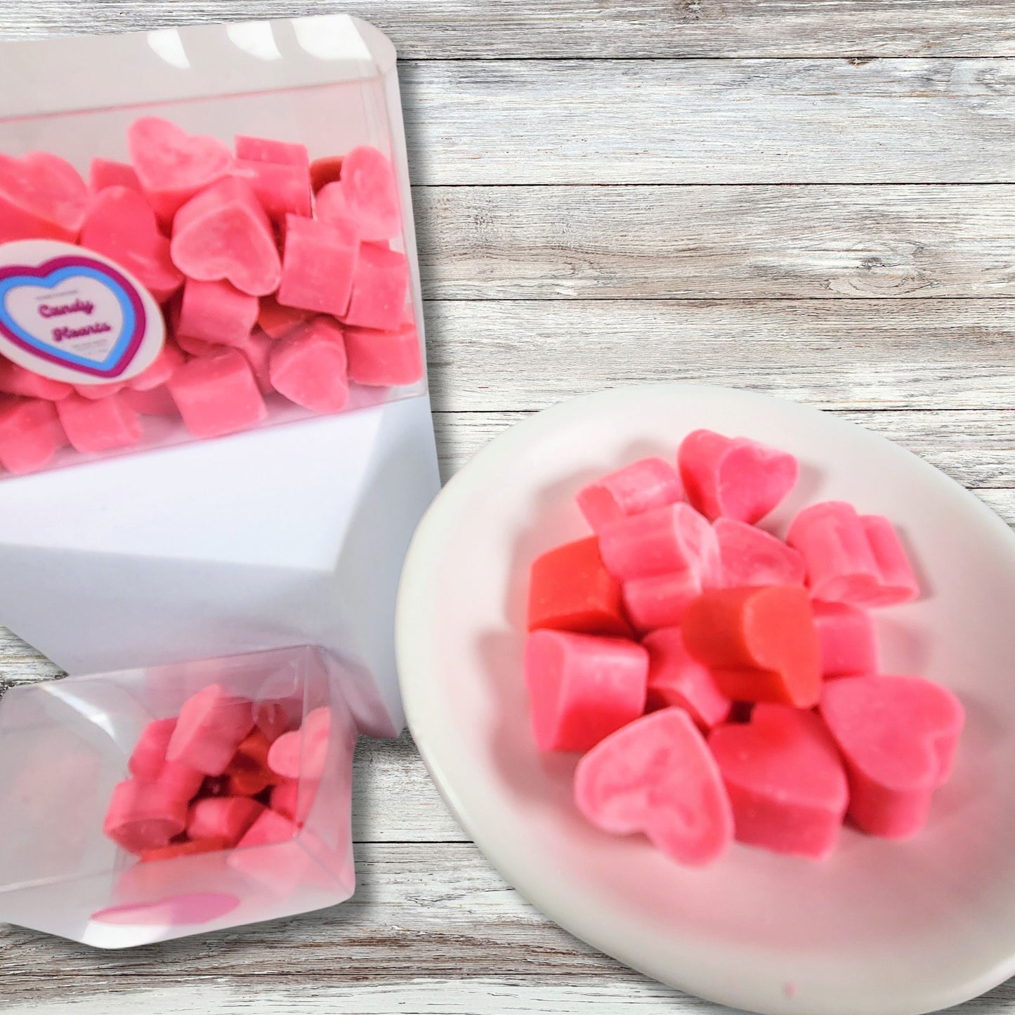 Fruity Berry Candy Heart Scented Soy Wax Melts