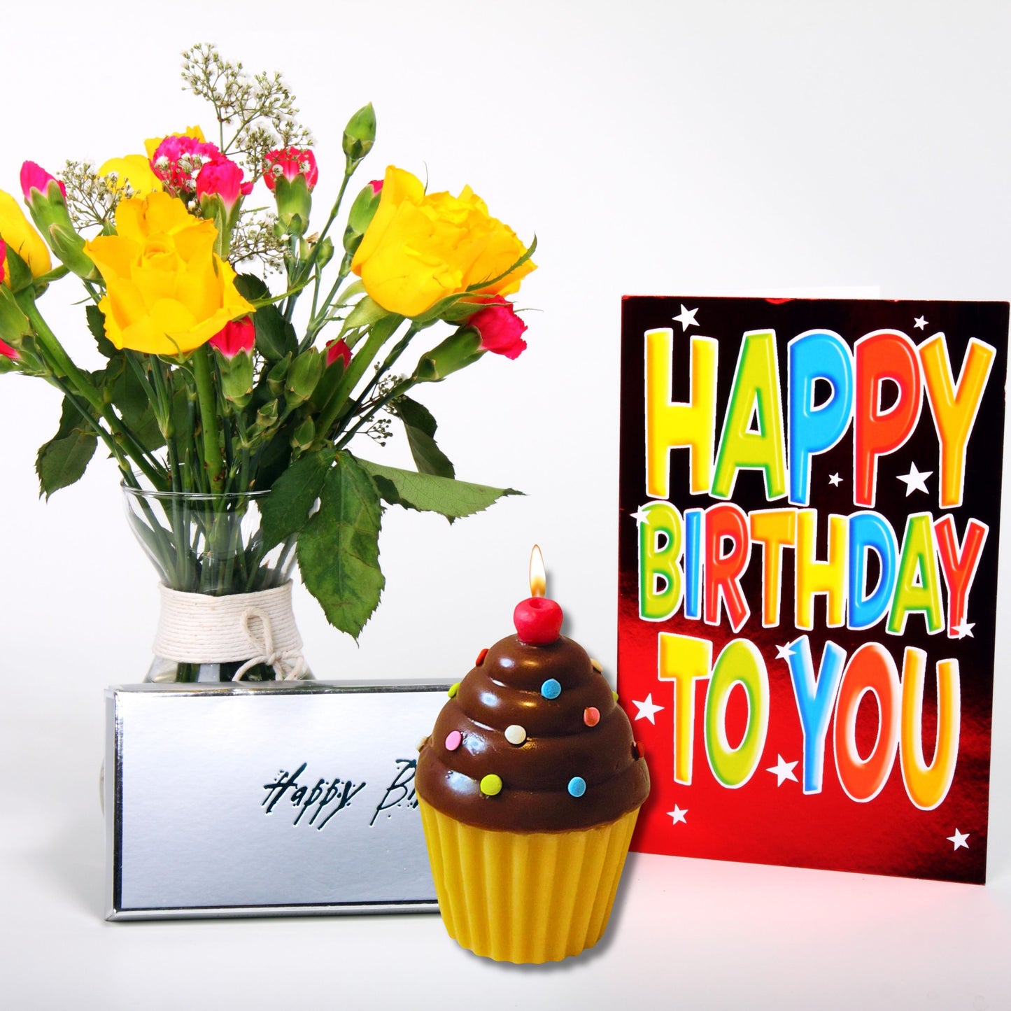Cartoon Confetti Cupcake Scented Soy Wax Candle