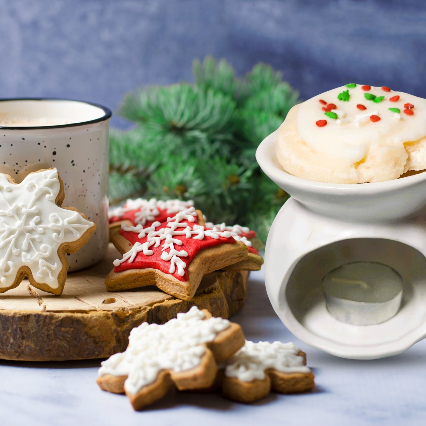 Cafe Delights Christmas Sugar Cookie Scented Soy Wax Melt & Warmer Gift Set