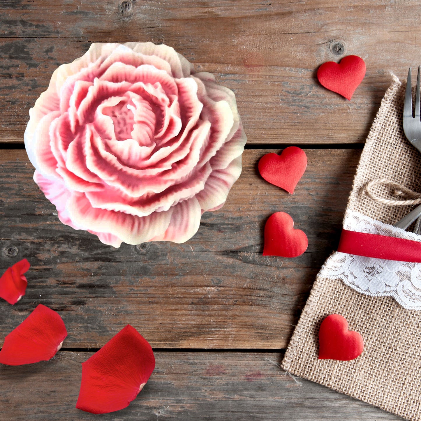 Jumbo Peony Rose Scented Soy Wax Candle