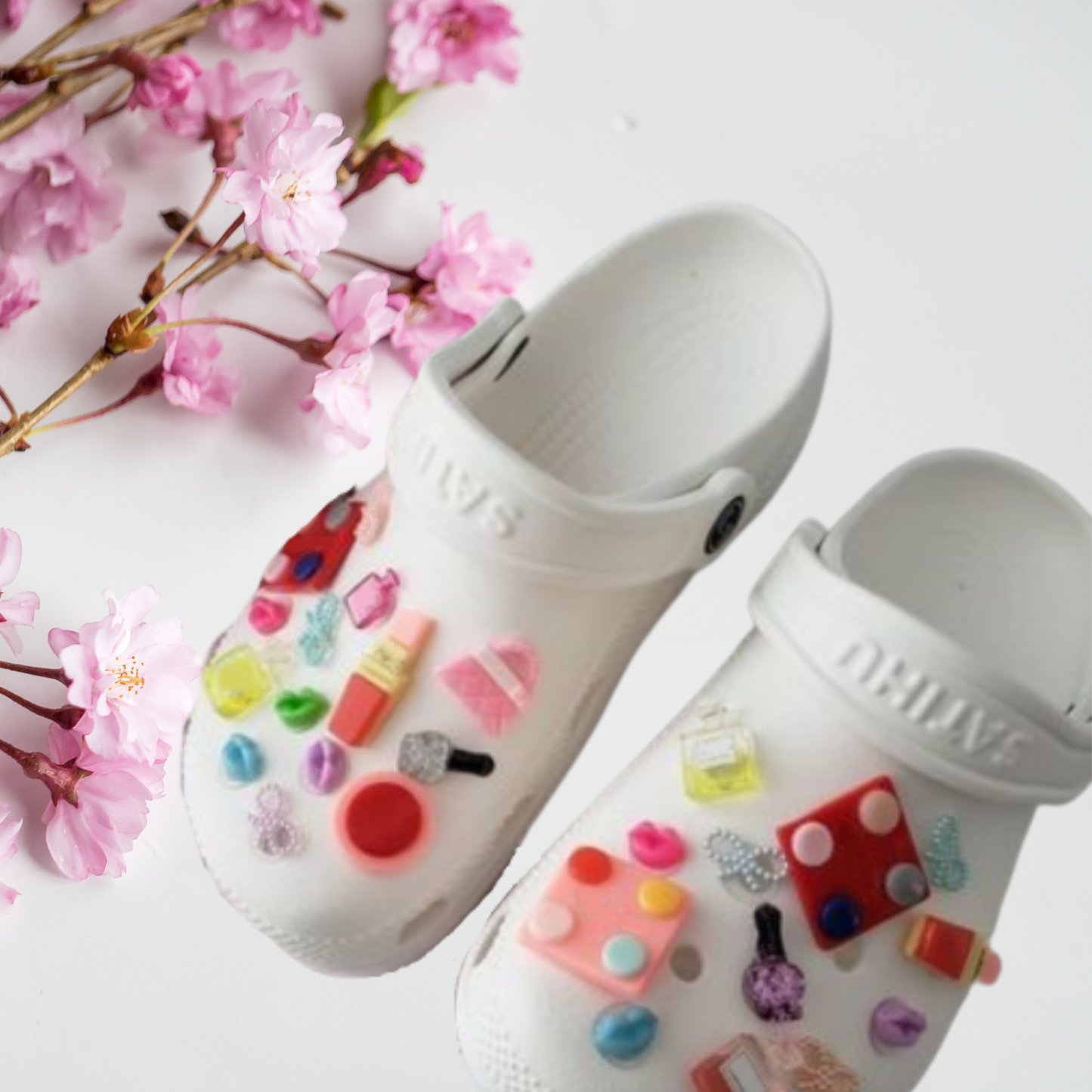 Crocs Charms Makeup Glam Fashion
