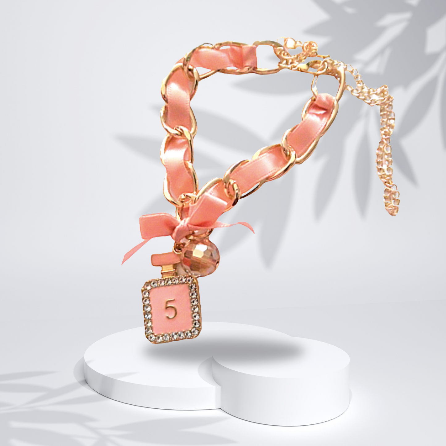 Pink Charm Fashion Statement Bracelet