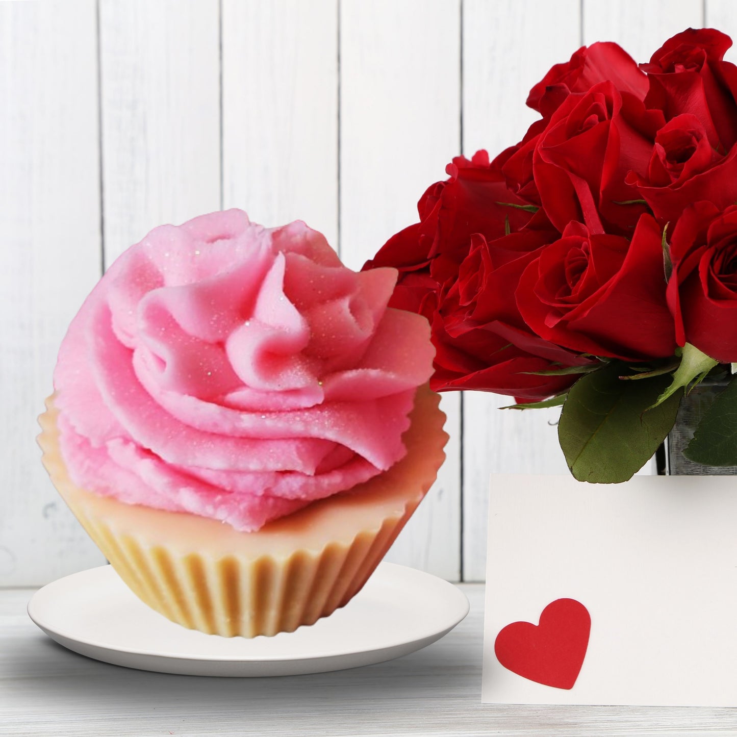 Warm Vanilla Pink Icing Cupcake Scented Soy Wax Melts