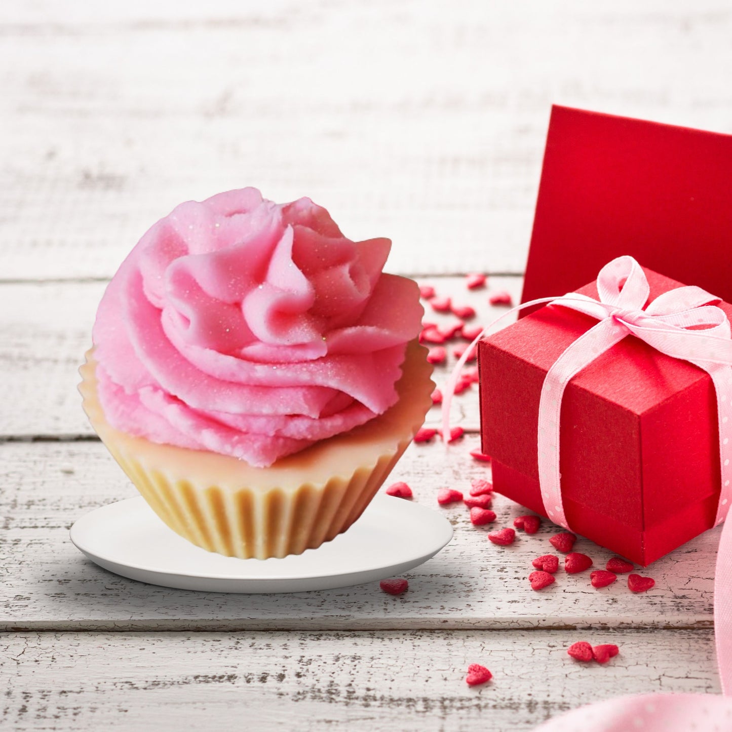Warm Vanilla Pink Icing Cupcake Scented Soy Wax Melts