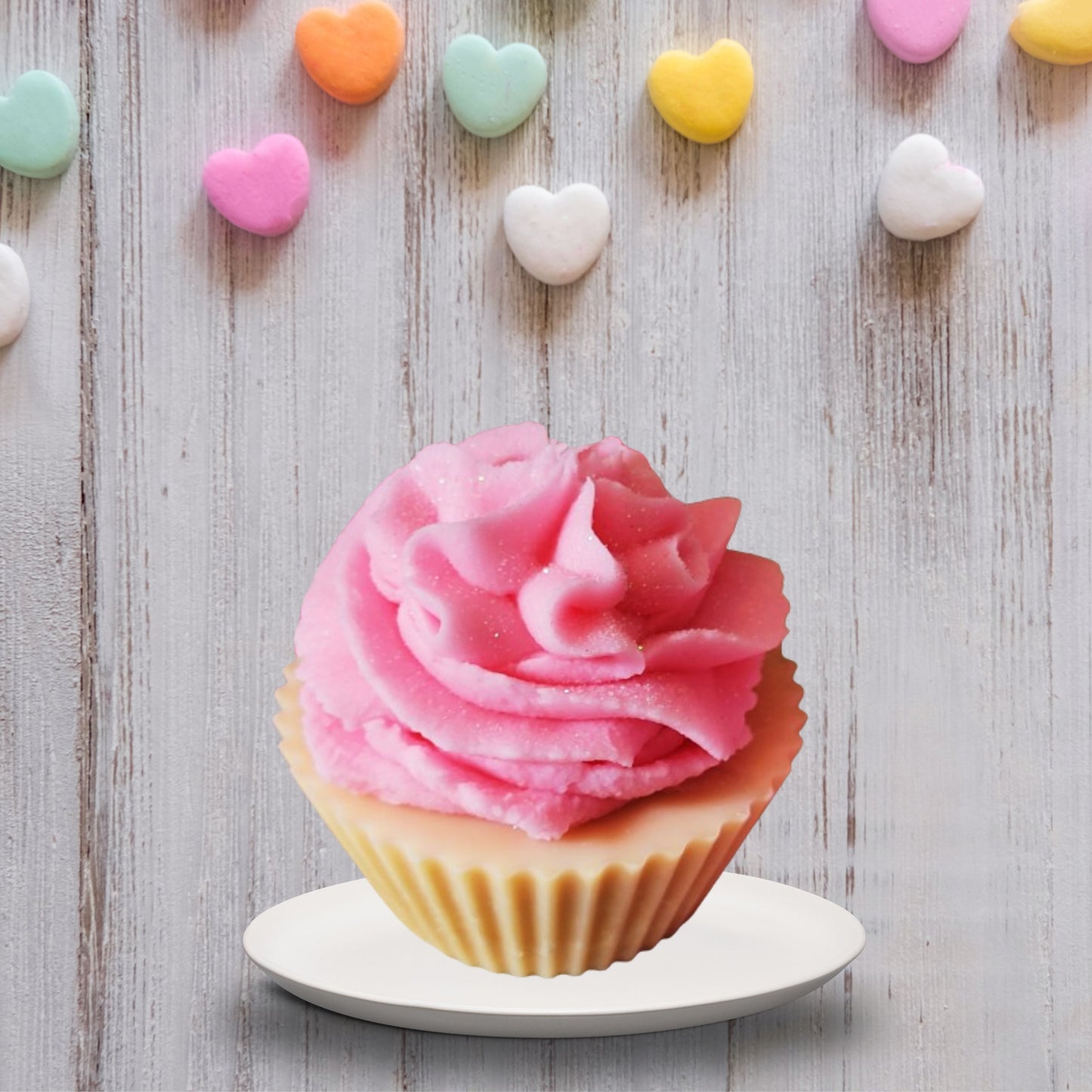 Warm Vanilla Pink Icing Cupcake Scented Soy Wax Melts