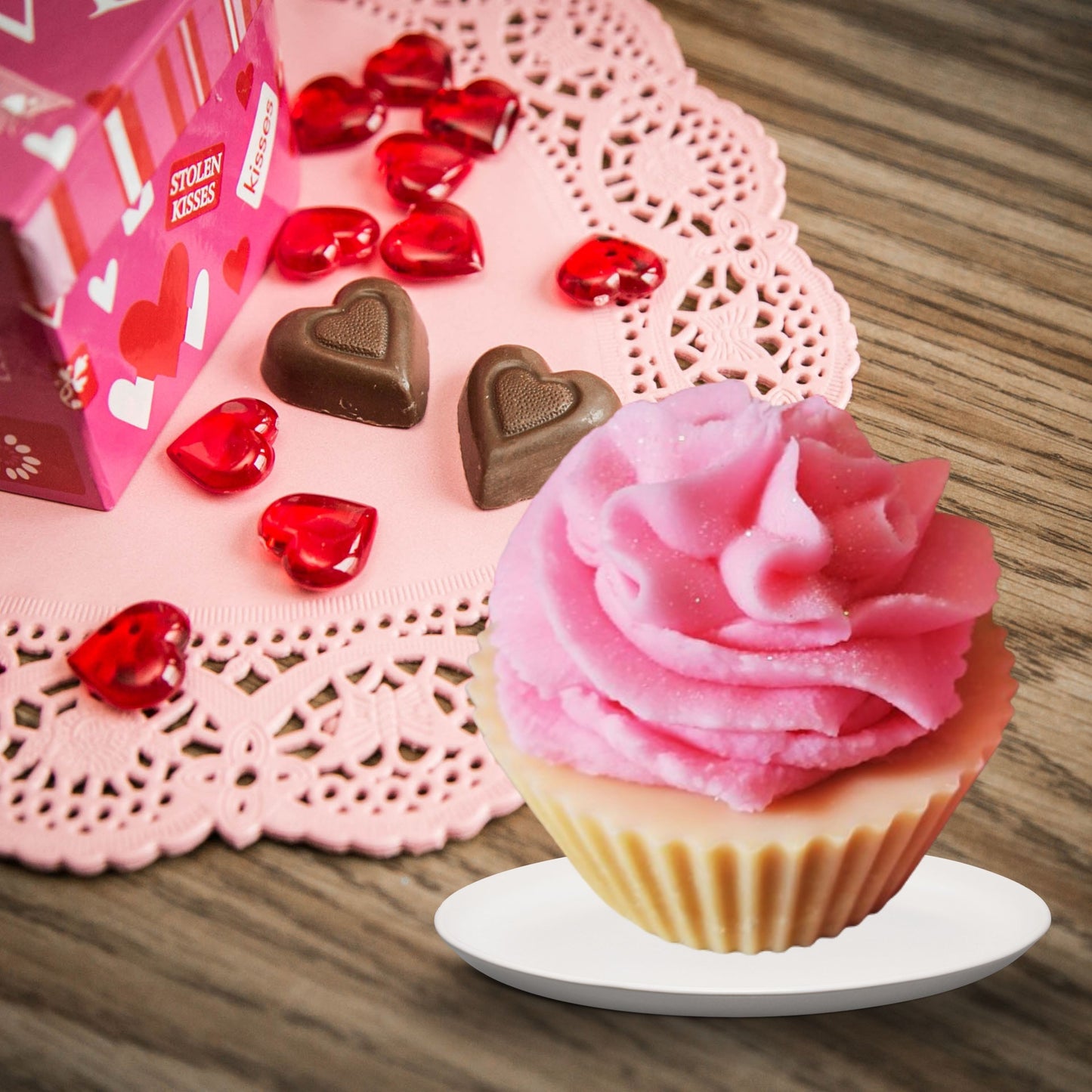 Warm Vanilla Pink Icing Cupcake Scented Soy Wax Melts
