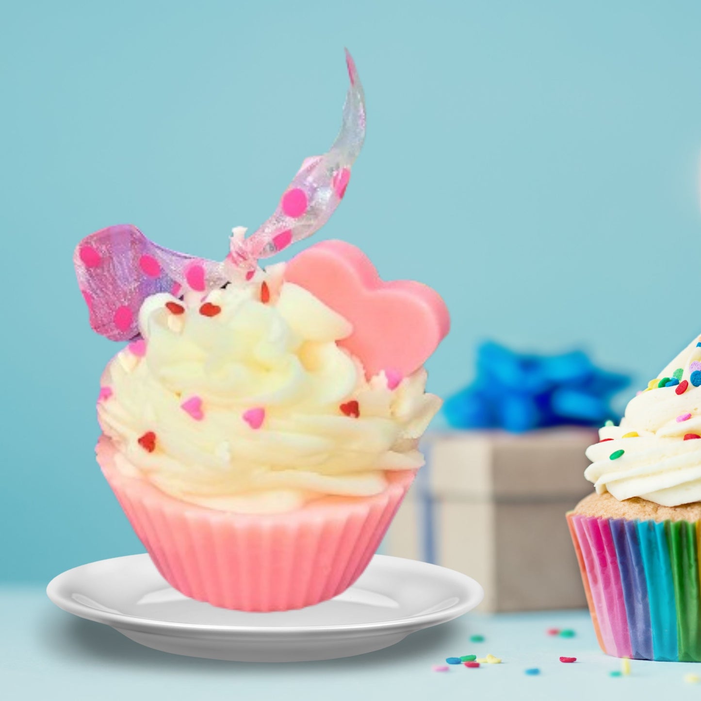 Cafe Delights Warm Vanilla Cupcake Scented Soy Wax Candle