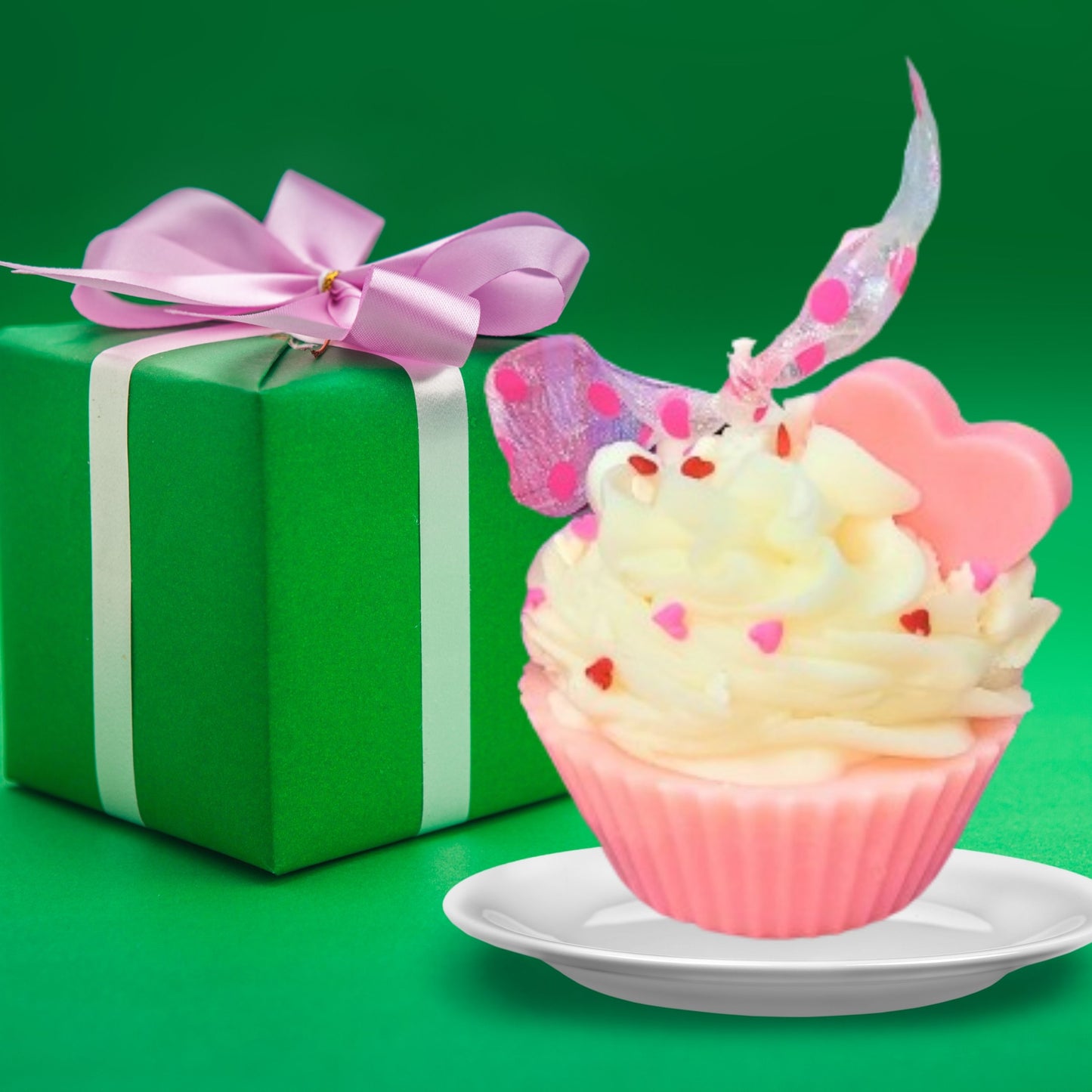 Cafe Delights Warm Vanilla Cupcake Scented Soy Wax Candle