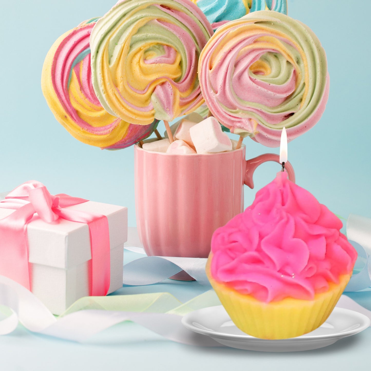 Spring Delights Baby Shower Cupcake Scented Soy Wax Candles