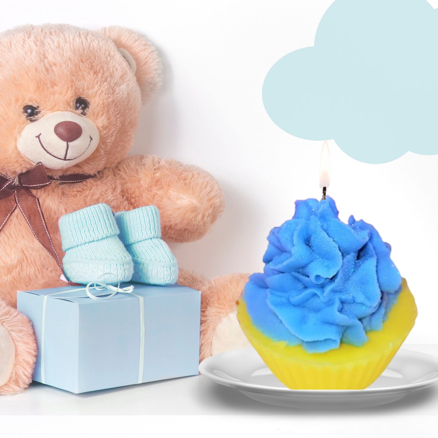 Spring Delights Baby Shower Cupcake Scented Soy Wax Candles