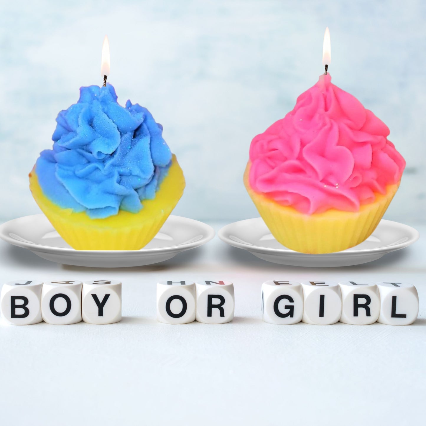 Spring Delights Baby Shower Cupcake Scented Soy Wax Candles