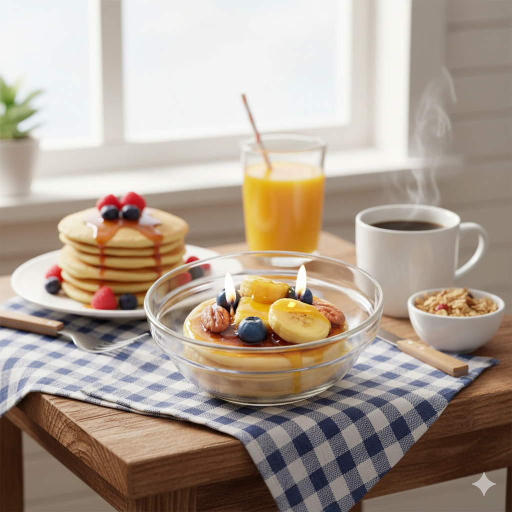 Cafe Delights Banana Nut Pancake Scented Soy Wax Candle