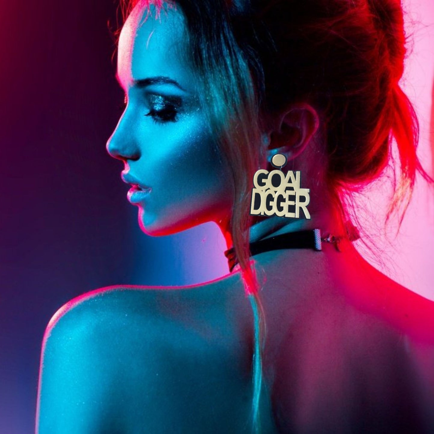She's A Goal Digger Statement Earrings