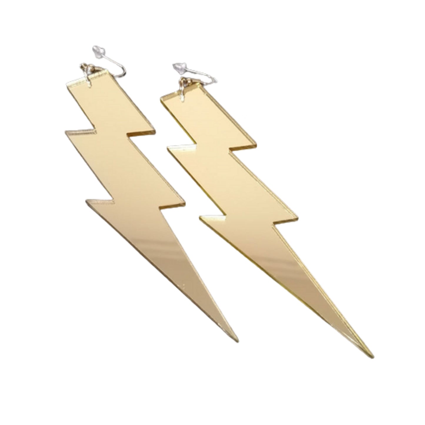 Ride the Gold Lightning Earrings
