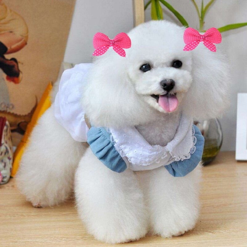 Pet Knit Hair Bling Clips