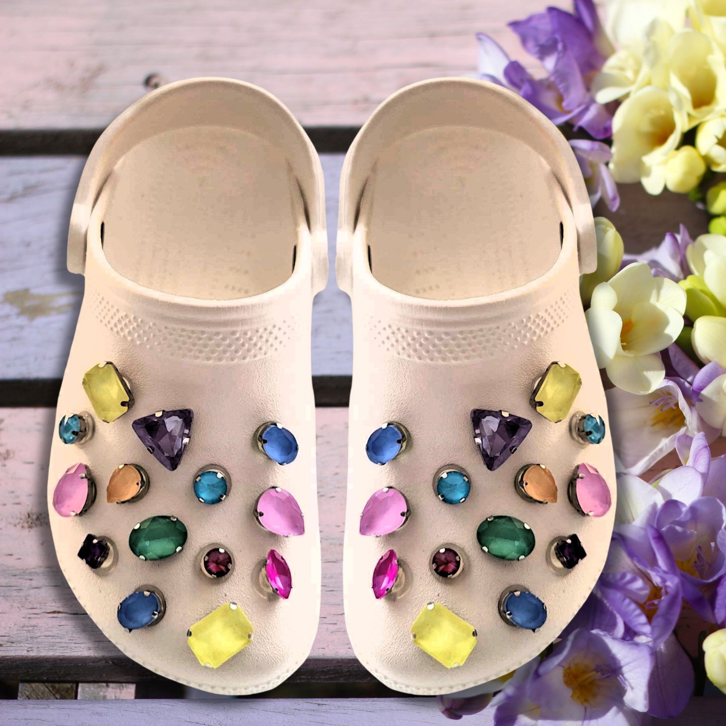 Crocs Charms Mixed Jelly Rhinestone Shoe Charms