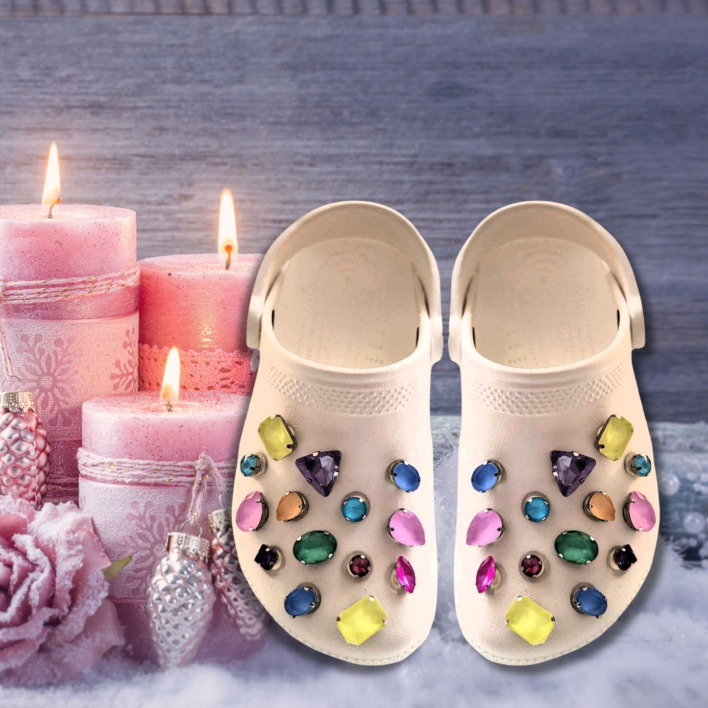 Crocs Charms Mixed Jelly Rhinestone Shoe Charms
