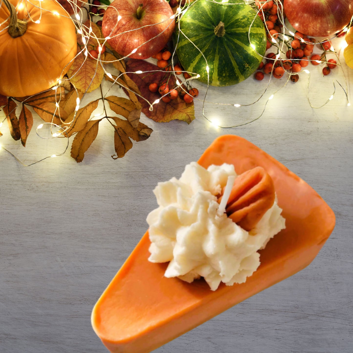 Cafe Delights Pumpkin Pie Slice Scented Soy Wax Candle