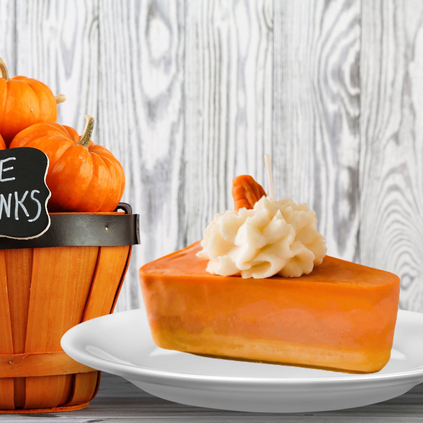 Cafe Delights Pumpkin Pie Slice Scented Soy Wax Candle