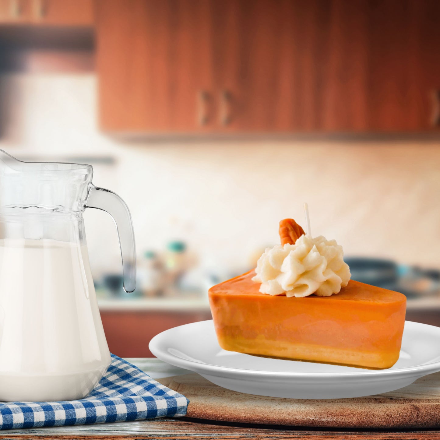 Cafe Delights Pumpkin Pie Slice Scented Soy Wax Candle