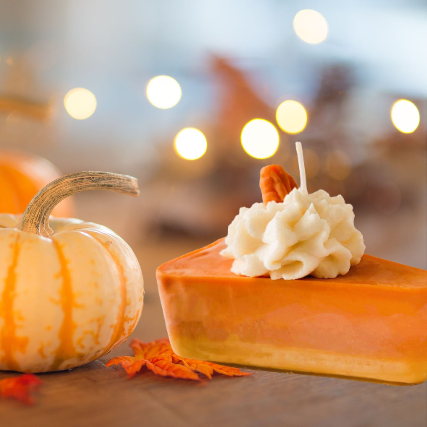 Cafe Delights Pumpkin Pie Slice Scented Soy Wax Candle