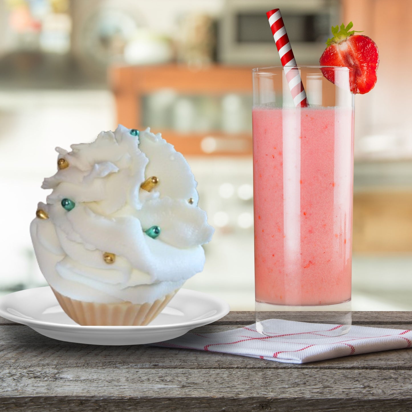 Cafe Delights Sage & Gold Cupcake Scented Soy Wax Melts