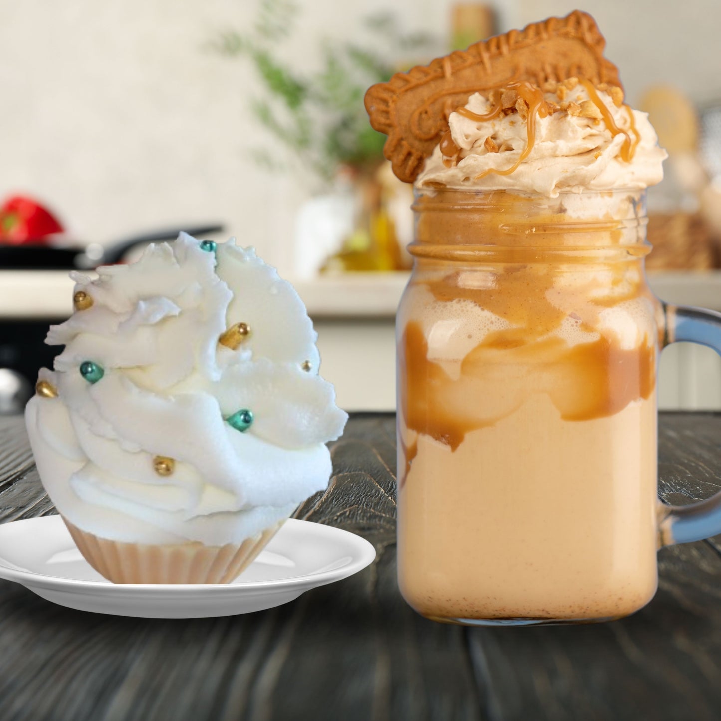 Cafe Delights Sage & Gold Cupcake Scented Soy Wax Melts