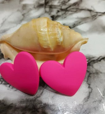 Candy Valentine Heart Statement Earrings