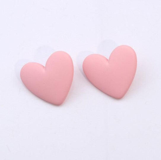 Candy Valentine Heart Statement Earrings