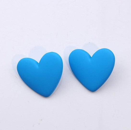 Candy Valentine Heart Statement Earrings