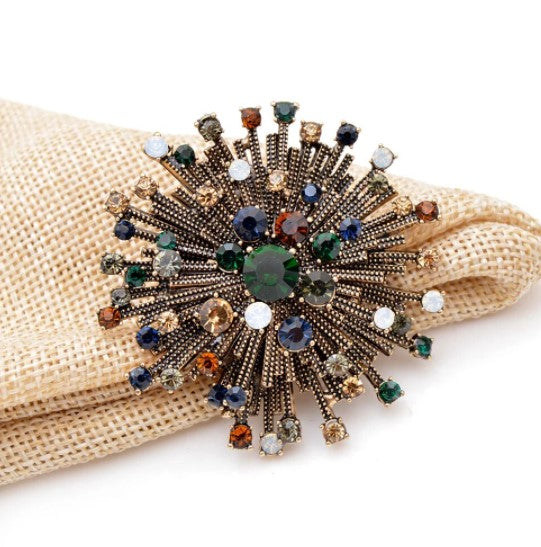 Rhinestone Statement Brooch Pin Collection