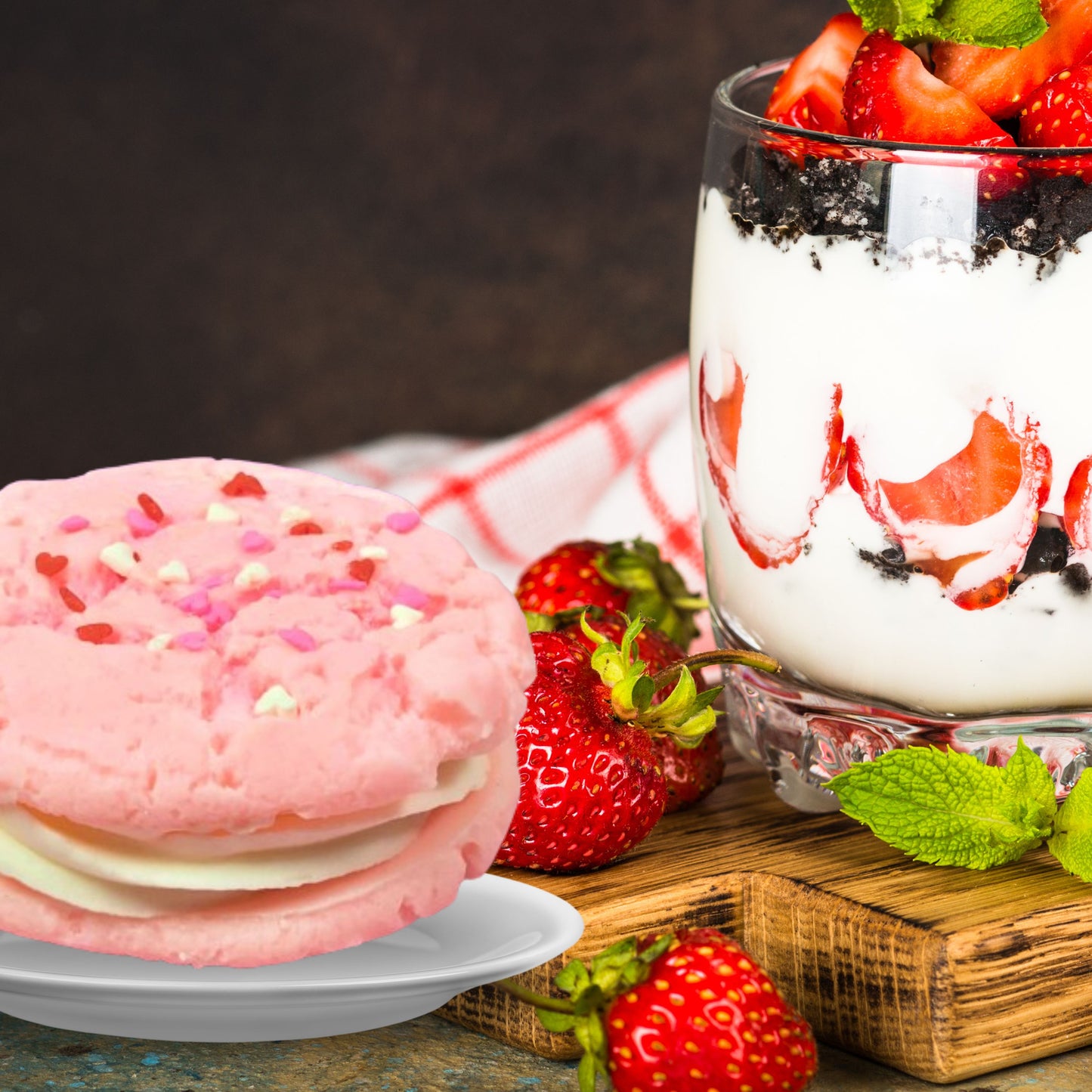 Cafe Delights Strawberry Ice Cream Scented Soy Wax Melts