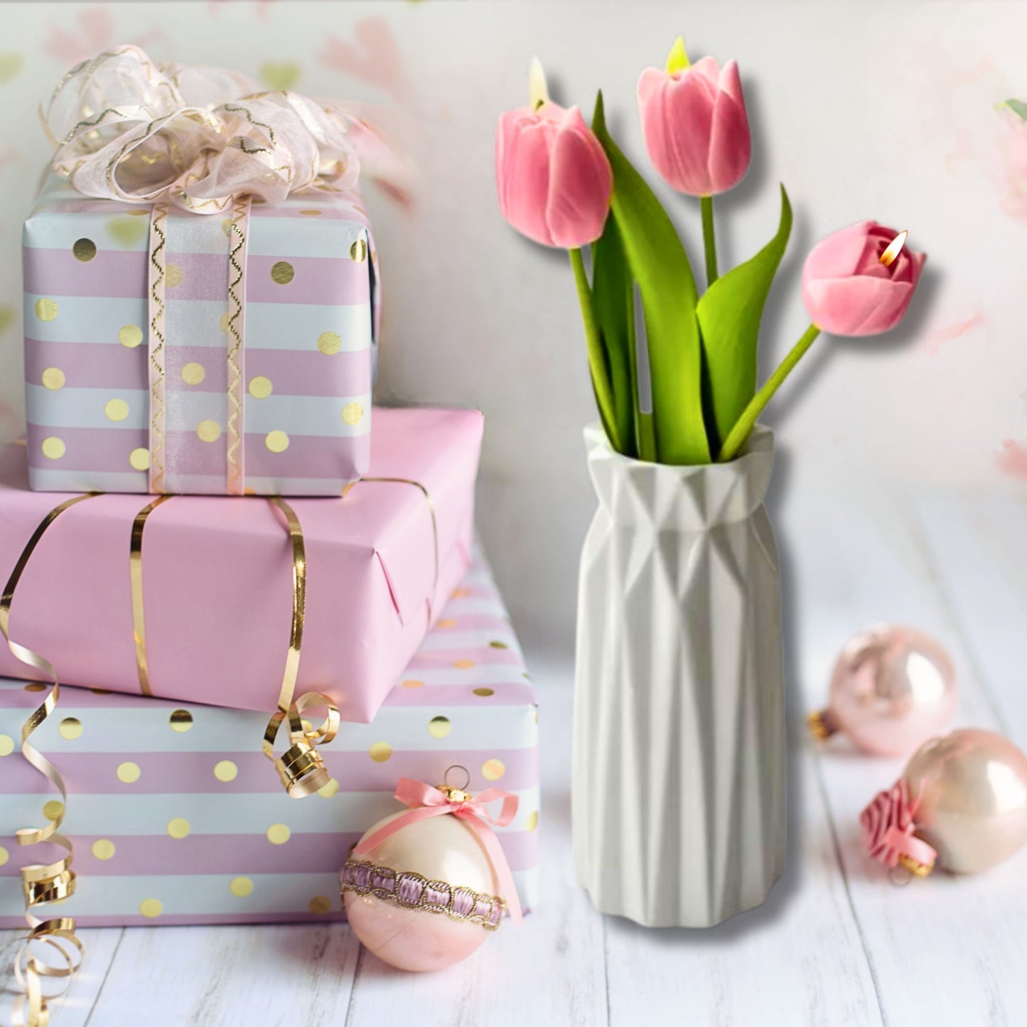 Tulip Scented Soy Wax Candles