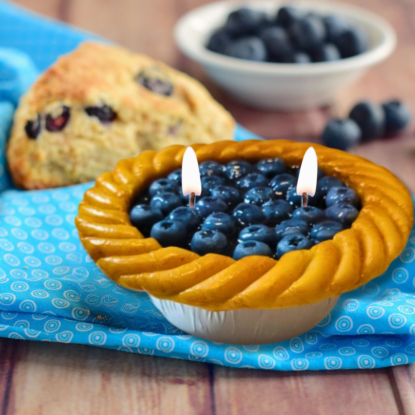 Cafe Delights Blueberry Pie Scented Soy Wax Candle