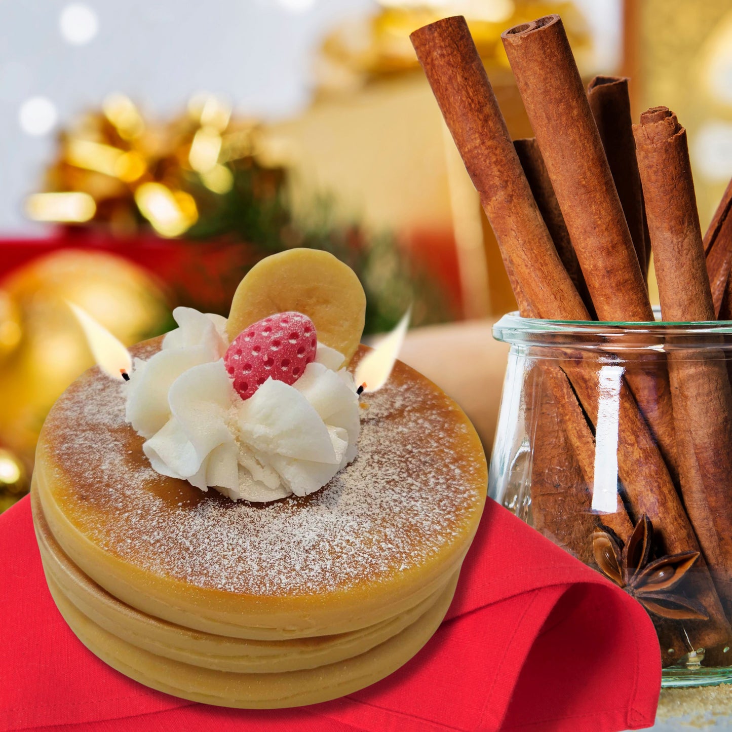 Cafe Delights Strawberry Pancakes Scented Soy Wax Candle