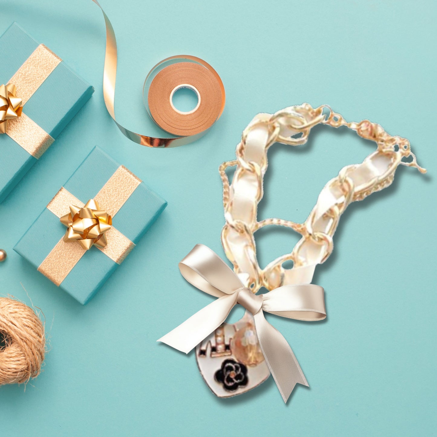 White Number 5 Fashion Statement Bracelet