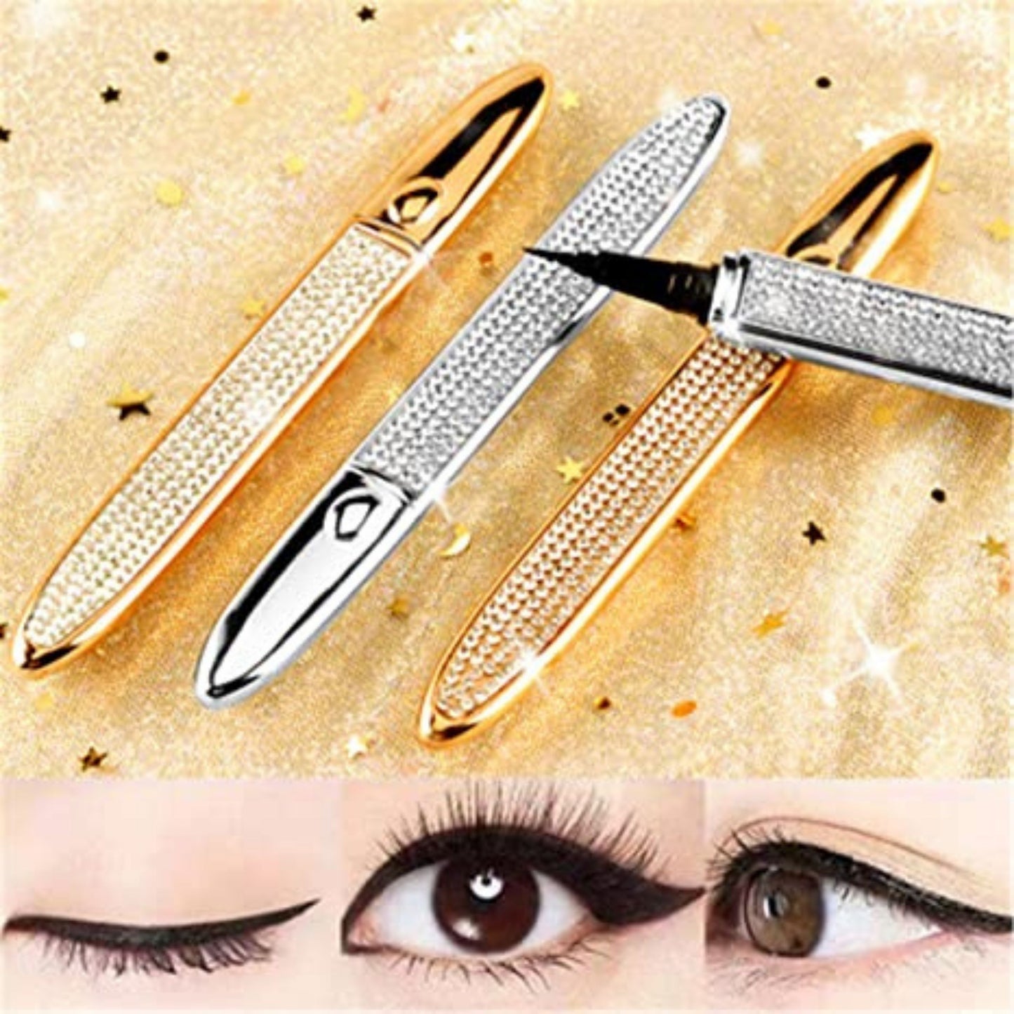 Luxury Silver Rhinestone 2-in-1 Lash Glue
