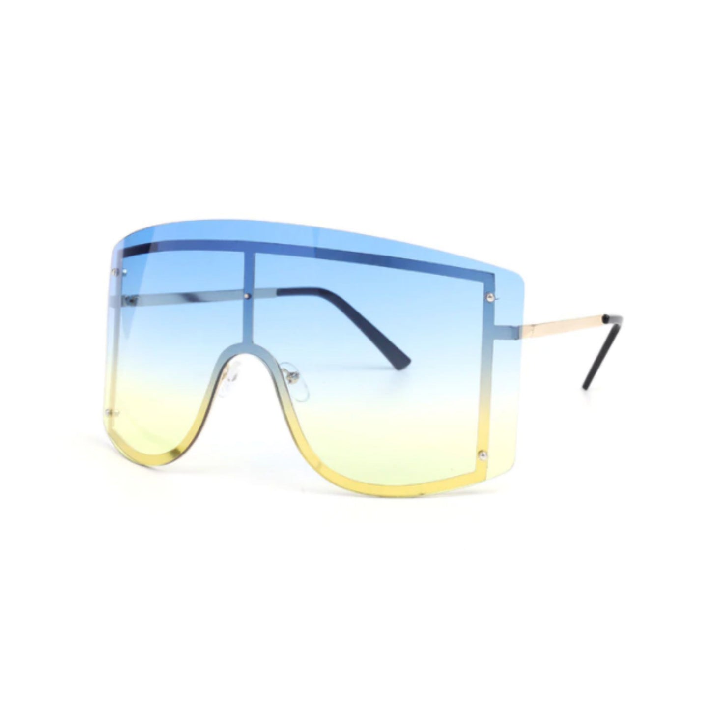 Blue & Yellow Gradient Fashion Sunglasses
