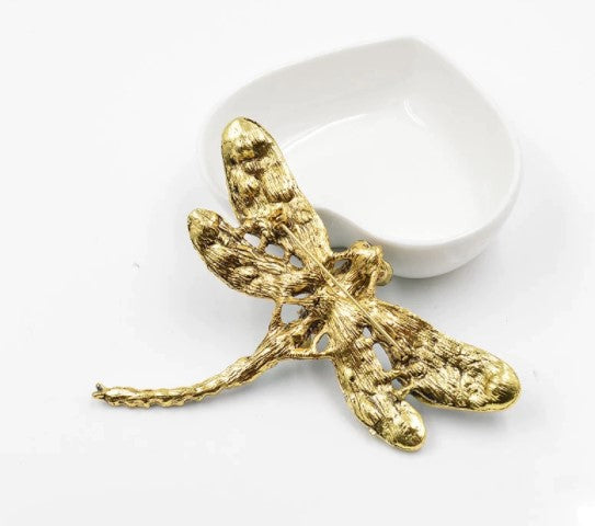 Rhinestone Dragonfly Brooch