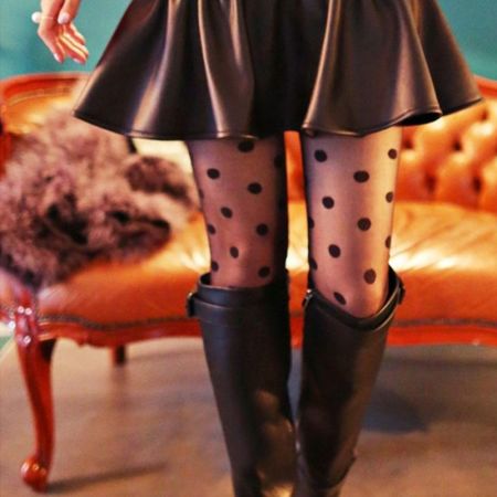 Fashion Pantyhose Black Sheer Polka Dot Design (One Size Fits All) – Toybox  Fashions