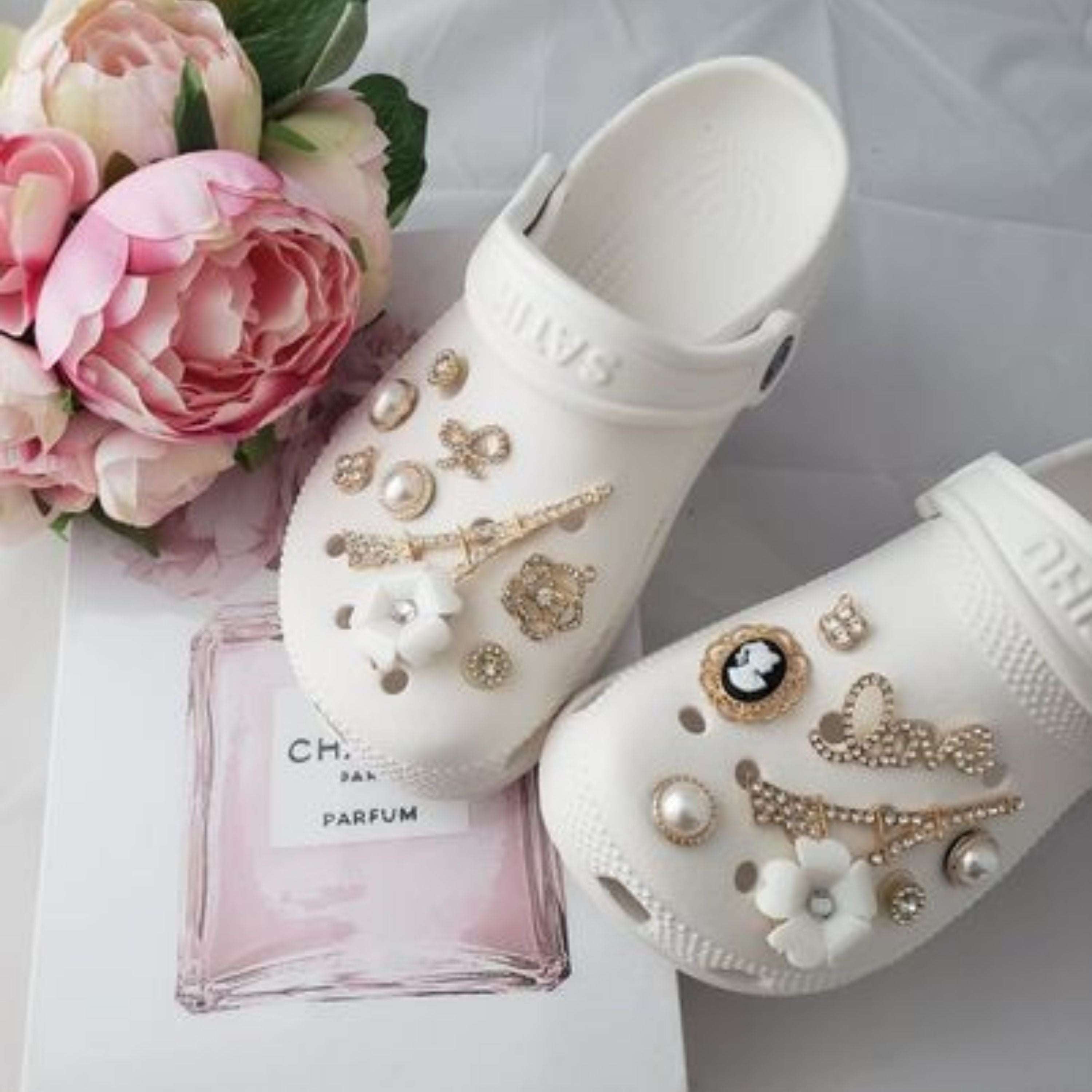 Crocs Charms Wedding Shoe Charm Rhinestone Bling – Toybox Fashions