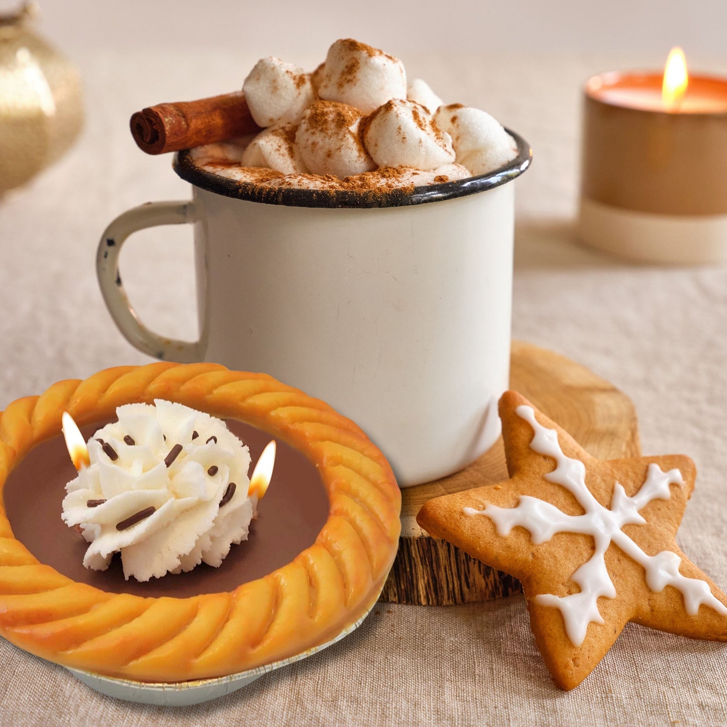 Cafe Delights Chocolate Cream Pie Scented Soy Wax Candle