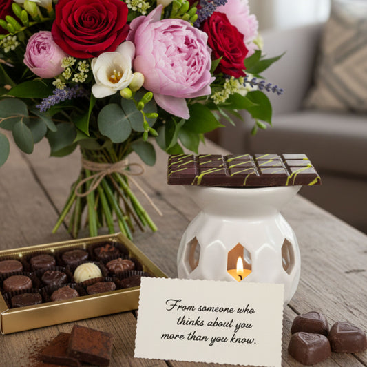 Cafe Delights Dubai Chocolate Scented Soy Wax Melt Collection