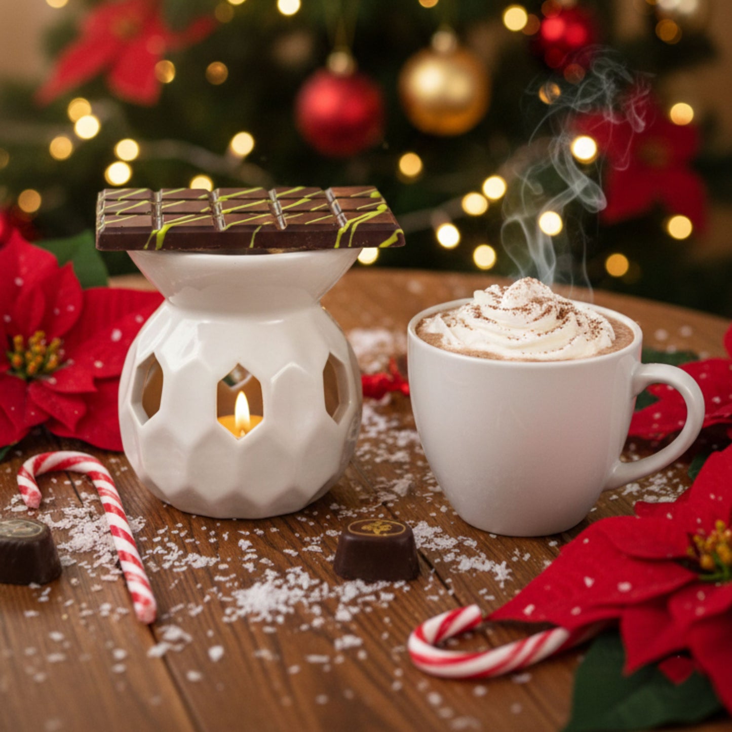 Cafe Delights Dubai Chocolate Scented Soy Wax Melt Collection