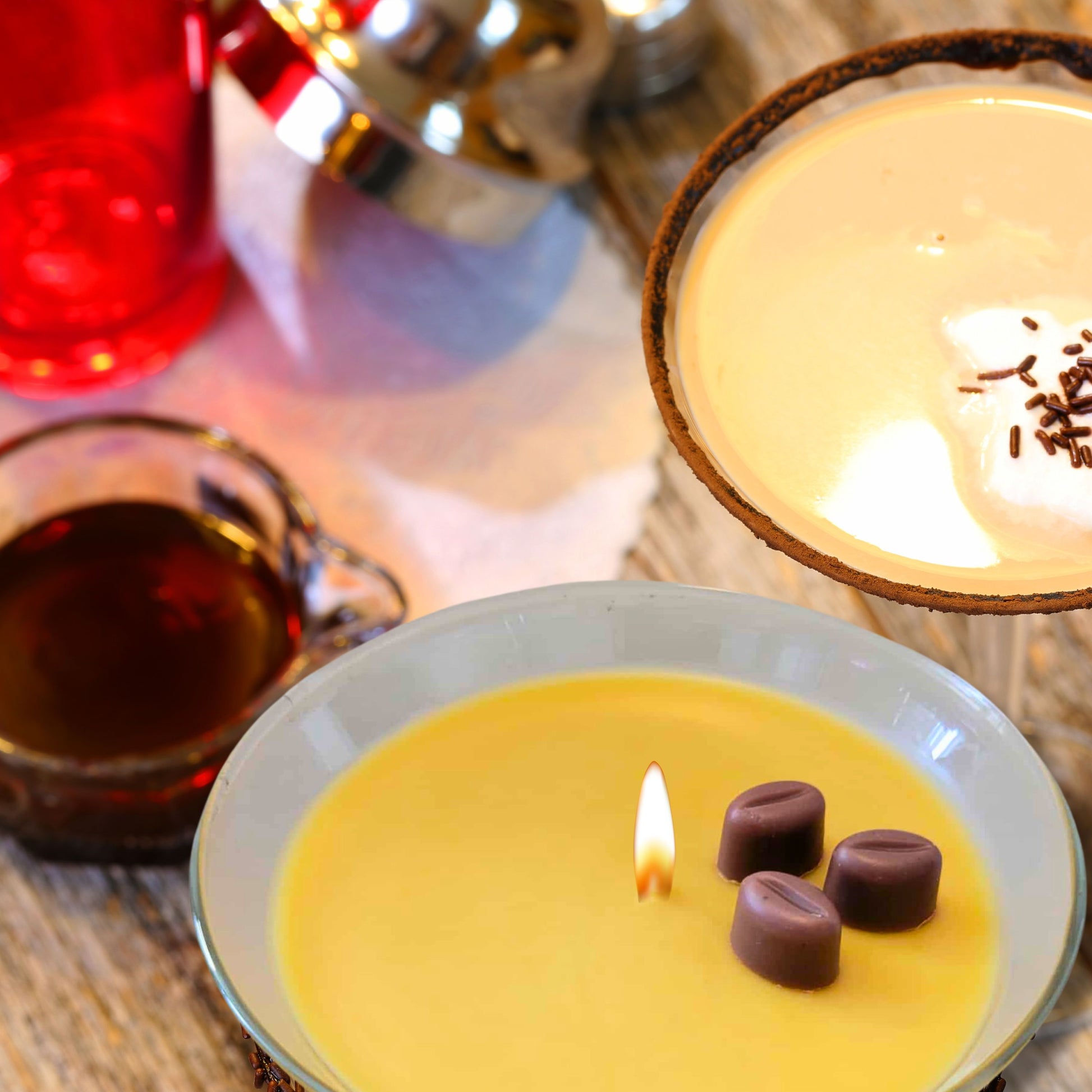 Cafe Delights Chocolate Martini Scented Soy Wax Candle