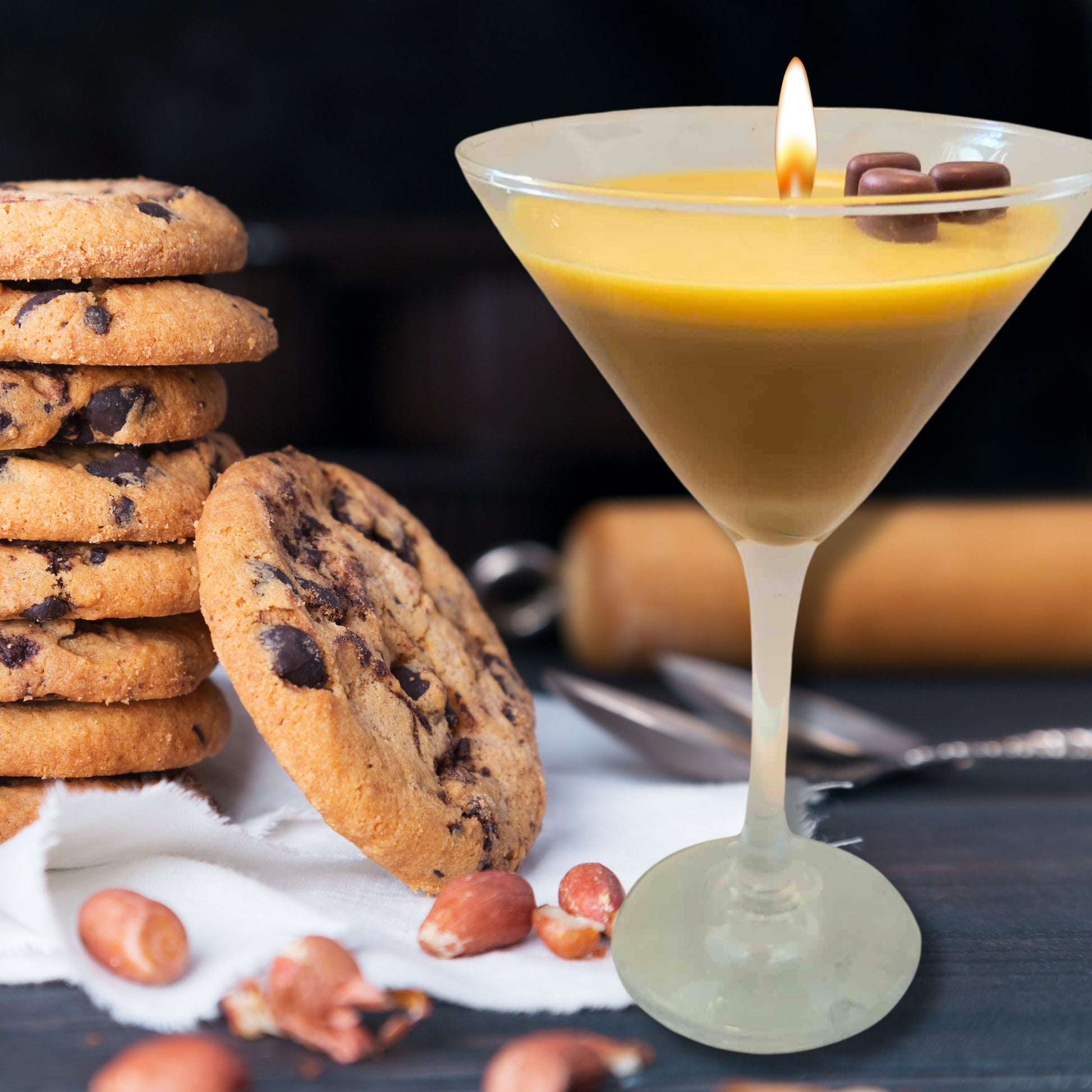 Cafe Delights Chocolate Martini Scented Soy Wax Candle