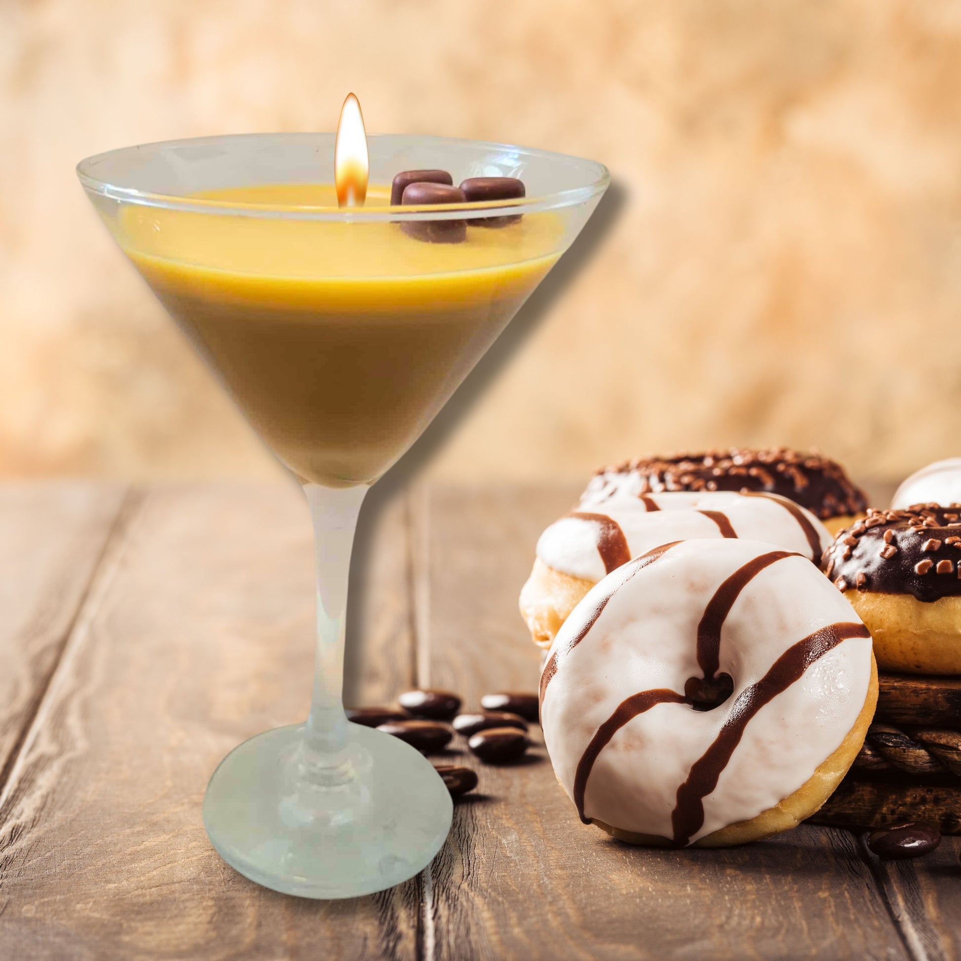 Cafe Delights Chocolate Martini Scented Soy Wax Candle